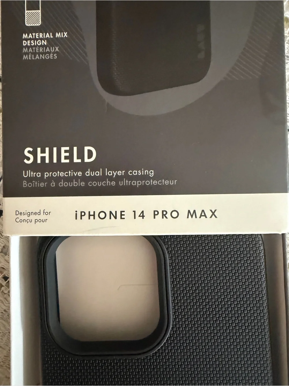 LAUT Shield Protective Case for iPhone 14 Pro Max — Black